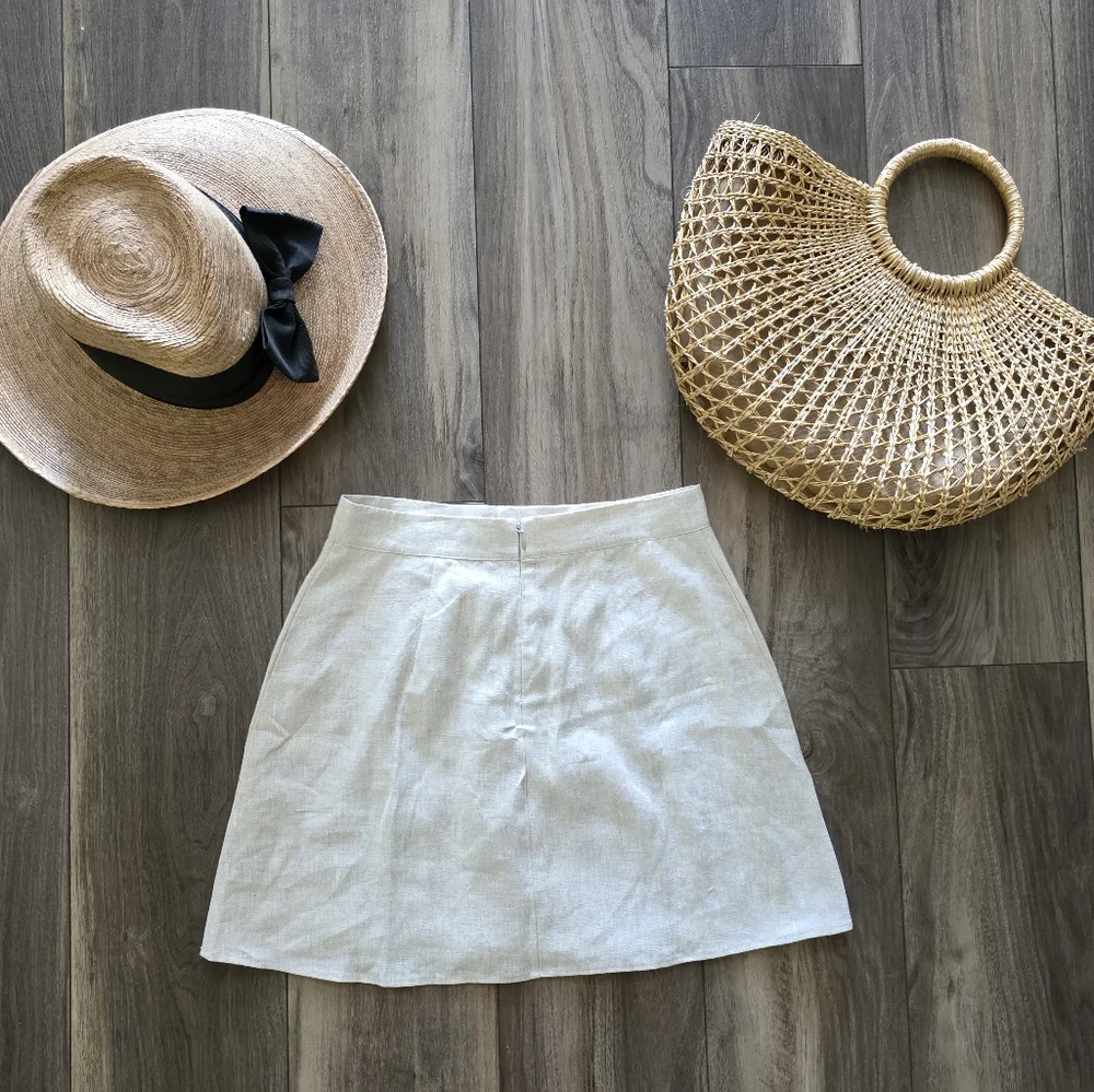 NWT Reformation Maeve Linen Skirt - Picture 6 of 12